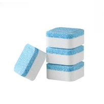 4 vnt. skalbimo mašinos valiklio putojančios tabletės, grybelio valiklis, dezodorantas, valymo priemonės tabletės, purvo valiklis 4pcs white