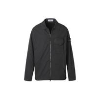 Stone Island FW23 Single Pocket Wool Blend Zip Long Sleeve Shirt Men shirts Black 791511010-V0029 XL