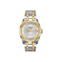 TISSOT Kutu Collection Automatic Mechanical Movement Women's Watch 32mm White Dial Stainless Steel Case T035.207.22.031.00 White Dial Steel Band white