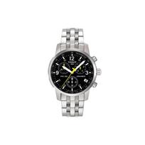 TISSOT Kvarcinis Mechanizmas Vyriški Laikrodžiai Laikrodis Juodas Ciferblatas Nerūdijančio Plieno Dėklas Nerūdijančio Plieno Apyrankė T17.1.586.52 black