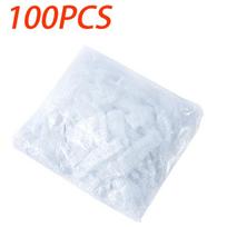 100-300PCS-Transparent Disposable Food Covers Plastic Fresh-keeping Food Cover Elastic Shoe Cover Shower Headgear Bags Wholesale