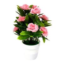 Artificial Flower Eco-friendly Washable 4 Colors Bonsai Pot Plant for Home rožinė