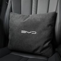 BYD Dual-Use Plush Cushion & Blanket for F3/M6 Tang Qin PLUS Han Song Pro Yuan All-Season Gray 40x40 to 105x150