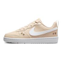 Nike Court Borough Low Recraft SE GS Siuvinėti gėlių rašto vaikiški kedai Smėlio spalvos Smėlio atspalvio Šiaudų FZ3136-100 40