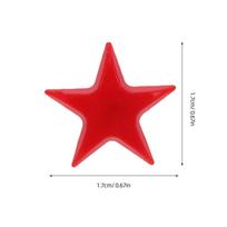 50Pcs Fun Star Head Pins Strong Hold Push Tacks for Wall Cork Board Poster Photo Hanging Office Supplies Classroom Decoration raudona