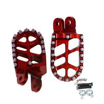 For Kawasaki KLX300R KLX300S KLX300SM KLX650 KLX650R KLR650 KLX 300R 300SM KLR 650 Accessories Footrest Footpegs Foot Pegs Pedal raudona