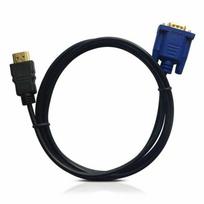 Su HDMI suderinamas į VGA 1080P adapterio kabelis HDMI suderinamas kištukas į VGA HD-15 kištukas jungiamasis kabelis juoda