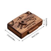 Mini Ouija Lenta Retro Miniatiūrinė Spiritų Lenta Su Stalčiumi Medinė Rankų Darbo Kalbanti Spiritų Lenta Su Planšetėmis Būrimo Įrankiai