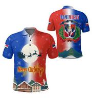 3D Printed Dominican Republic Flag Map Men's Polo Shirt Country Logo T-Shirt Summer Lapel XXS