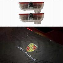 For Porsche Cayman Boxster Cayenne Macan 991 718 Led Logo Projector Hd_js18