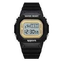 Klasikinio dizaino skaitmeninis laikrodis, atsparus vandeniui, lauko sporto laikmatis, daugiafunkcinis laikrodis ant riešo digital watch blue
