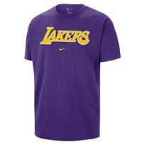 Nike NBA Los Angeles Lakers Cotton Comfortable Short Sleeve T-Shirt Men tops IO6723-504 S