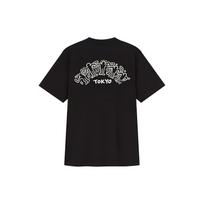 Uniqlo X Keith Haring X Tokyo Letter Print Crew Neck T-Shirt Unisex Tops Black 437539-09 XS