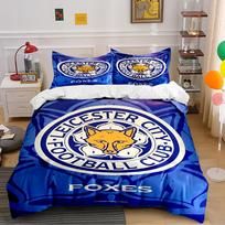 Leicester City Football Club Bedding Set Bedding set (1 duvet cover, 2 pillowcases, duvet not included) 135x200cm
