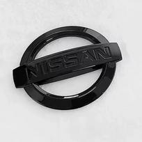 3D ABS Nissan automobilio variklio dangčio raidės Logotipo ženklelis Galinės bagažinės emblema Lipdukas Aksesuarai Nissan X-trail Qashqai Note Juke Sentra 8.7x7.5cm juoda