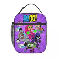 Insulated Lunch Tote Bag Teens Titansed Go Anime Manga Accessories Storage Food Box Fashion Cooler Thermal Lunch Box For School One Size