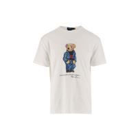 Polo Ralph Lauren Ss23 Round Neck Animal Pattern Printed Short Sleeve T-Shirt Men Tops White 710854497-011 L gray