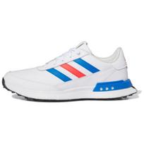 Adidas S2G Spikeless Leather Golf Shoes Comfortable Shock Absorption Slip Resistant Low Top Men Golf Shoes White Blue IF0300 42