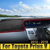 Skirtas Toyota Prius V Alpha Daihatsu Mebius 2012-2018 ZVW40 automobilio prietaisų skydelio dangtis Venkite lengvų, neslidų anti-UV kilimų A Black Side LHD