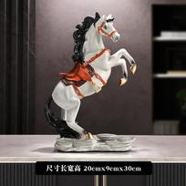 Resin Handicrafts Simulation Animal Sculpture Retro Chinese-style Horse Horse Statue Decorative Figurines Home Decoration