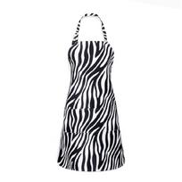 Washable Leopard Print Apron Adjustable Neckband Stainproof Protective Wear For Cooking Baking Beauty Salon Services