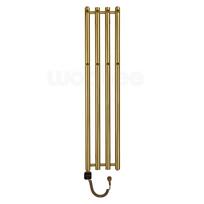 Elektrinis džiovintuvas Wobbee BARNA 26x120cm su laidu, kairinis, pvd braižyto aukso spalvos