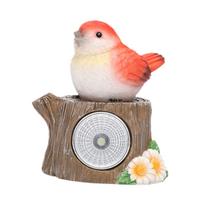Garden Statue Resin Sculpture with Solar Lights Decor Housewarming Gifts