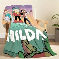 Hot Cartoon H HildaS Kawaii Blanket Soft Throw Blanket for Home Bedroom Bed Sofa Picnic Travel Office Rest Cover Blanket Gift 75x90cm beige