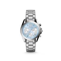 Michael Kors Bradshaw Mėlyno ciferblato Sidabro spalvos laikrodis MK6098 mėlyna