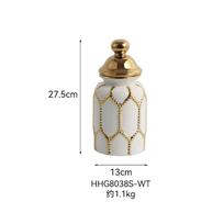 Ceramic Vase General's Jar Ornament  Living Room European Gold Luxury Flower Arrangement Arts and Crafts Home large soft decor