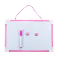 Magnetic Double-Sided Whiteboard Hanging Memo Board, Erasable Children Drawing Board Marker and Magnets Set, 1 rožinė