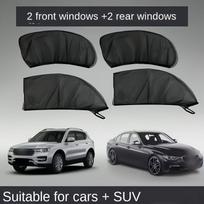 Car Sunshade Curtains Universal Side Window Shades SUV Curtains Protection Repellent Mosquito Mesh Net Sunshade Auto Accessories