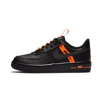Nike Air Force 1 LV8 KSA Low top Skateboard Shoes Black Orange Children Aged 3 7 Years Old CT4681-001 28