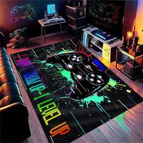 Gaming for Boys Room Gamer Casual Carpet with Controller Design Rug for Game Room Bedroom Decor Machine Washab Mat 40cm by 60cm