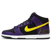 Nike Dunk High Premium EMB Lakers Vyriški sportbačiai Violetiniai Juodi Opti-Geltoni DH0642-001 44