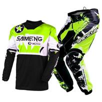 motocross gear set for kids Youth Jersey Pant Kits child green Motorcycle black 3 4 5 6 7 8 9 10 year Off-road suit blue orange Enduro cross boy girl S-20 yellow