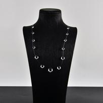 Geometric Resin Clavicle Chain Cool-Toned Transparent Dewdrop Necklace Unique Elegant Water Drop Necklace Daily Wear skaidri