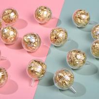 50 vnt. Skaidri šokolado dėžutė Trumų įdėklas Gėlių saldainių dėžutė Puokštė Šokoladinis rutulys