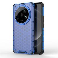 Honeycomb Shockproof For Xiaomi 14 Ultra Case Armor Capa Xiaomi 14 Ultra Cover Translucent Protector Cover Xiaomi 14 Ultra Case Mi 14 Ultra mėlyna
