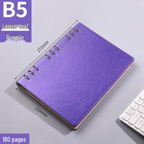 B5 Customizable 9-Hole Loose-Leaf Notebook Cover for Business Meetings and Diary Use