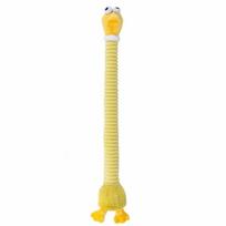 Bite Resistant Long Neck Dog Toy Cute Animal Shape Squeaky Dog Toy Built-In Squeaky Sound Interactive Dogs Toys For Outdoor Play geltona