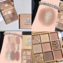 9 spalvų Punk Smokey Matte Glitter akių šešėlių paletė Shimmer akių šešėlių makiažo paletė šalto atspalvio pilka juoda akių pigmentų paletė 03