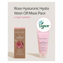 Mary&May Vegan Rose Hialuroninė Hydra Nuplaunama Kaukė 30ml Arba 125ml - Kreminė Molio Kaukė Drėkinimui, Porų Valymui, Odos Minkštinimui - Korėjietiška Odos Priežiūra 30ml