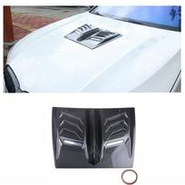 Universal Car Exterior Hood Vent Scoop Cover  Air Intake Trim Carbon Fiber Look