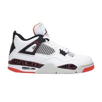 Air Jordan 4 Retro Pale Citron Vyriški Sportbačiai Balti Juodi Ryškiai Karmino 308497-116 46