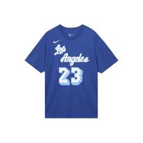 Nike Lakers LeBron James #23 Klasikinės versijos krepšinio marškinėliai Vyriški viršutiniai drabužiai Šviesiai dūminės pilkos spalvos CT9915-495 M