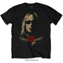 Tom Petty and the Heartbreakers Guitar Heart Official Tee T-Shirt Mens Unisex 2XL