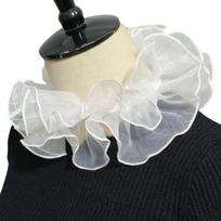 Elizabethan Ruffle False Collar Organza Mesh Neck Ruff Wrist Cuffs for Women Sweater Clothing Decorative Accessory 1