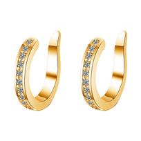 Women Simple Silver Color  No Hole Clip Earcuff Clip Earring Ear Cuffs for Non Pierced Ears On Earrings Cartilage Earing Cuff