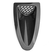 AUTO Universal Air Intake Cover Engine Hood Vent Louvers Air Scoop Bonnet Front Vent Grille Carbon Fiber Look Auto Parts Carbon Pattern Color
